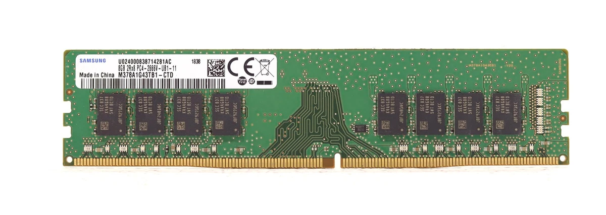 Samsung PC4-21300 (DDR4-2666) Bus Speed Computer RAM 8 GB Capacity