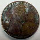 1941 Lincoln Wheat Penny No Mint Mark VG Condition BN Color 3.1G Free Shipping!