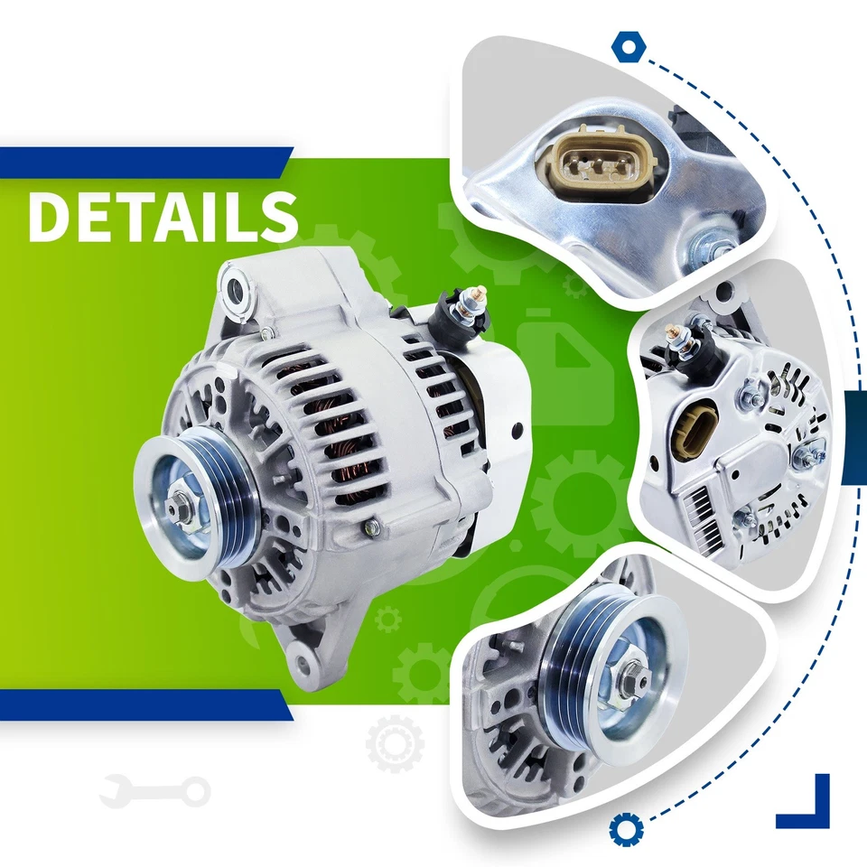 New Alternator 80 Amp for Toyota Tacoma Tundra 4 Runner 2000-2004 27060-62160-84 - Imagem 3 de 4