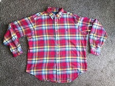 Polo Ralph Lauren Plaid Flannel Button Down Shirt Multicolor XL See Description