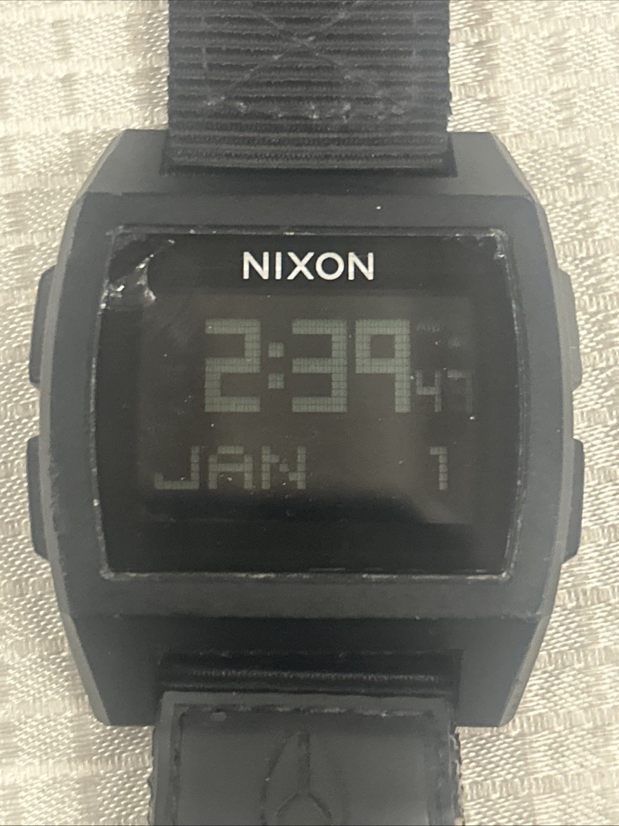 Nixon Base Tide Black Digital Men's Watch 10”