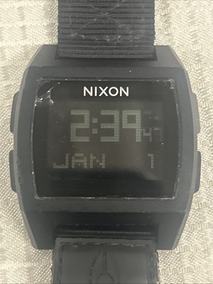 Nixon Base Tide Black Digital Men's Watch 10”