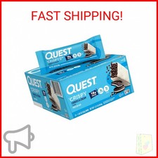 Quest Nutrition Crispy Cookies  Cream Hero Protein Bar, 18g Protein, 1g Sugar,