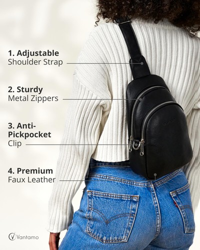 Crossbody Sling Bags for Women 29"-52" Adjustable Strap, Extra Safe Cross Bod... - Picture 5 of 6