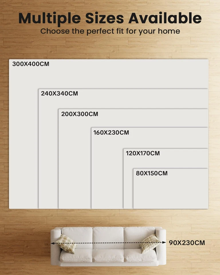 Alfombra Lavable a Máquina 5'x7' - Alfombras de Diseño Vintage con Alfombras Antideslizantes Foto 2 de 4