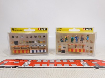 Noch H0 2x Set Figuren 14804 Markt-Zubehör 15471 NEUW+OVP ungeöffnet #EG423-0,5
