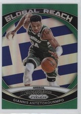 2023-24 Panini Prizm Global Reach Green Prizm Giannis Antetokounmpo #4 xw1
