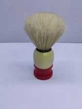 Vintage Ever-Ready 100 Sterilized Shaving Brush Red Beige Handle
