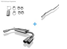  Duplex Racinganlage Mercedes CLA 250 4MATIC C117/X117 je 2x80mm doppelwandig