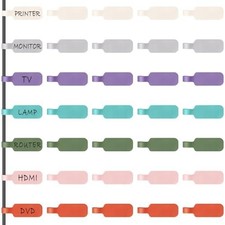 Trilancer Cable Cord Labels Large Size 35 PCS