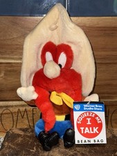 Warner Bros. Looney Tunes I Talk Bean Bag W/Tags - Yosemite Sam-Voice Box Works