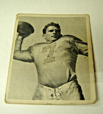 Robert Bob Waterfield Quarterback LA Rams Football  Card Bowman 1948