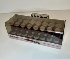 WINDMERE GENTLE CURLS 24 VELVET HOT ROLLERS CURLERS with Hair Clips Vintage