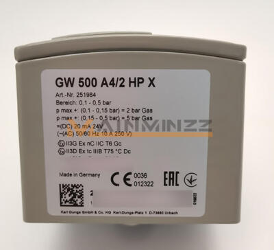 1PCS New Dungs Pressure Switch GW500A4/2HPX GW 500 A4/2 HP X | eBay