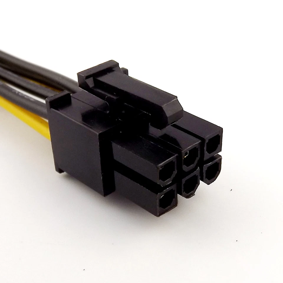 1pc 2x SATA 15 Pin Male to PCI-E PCI Express 6Pin Video Card Power Adapter Cable - Image 3 of 4