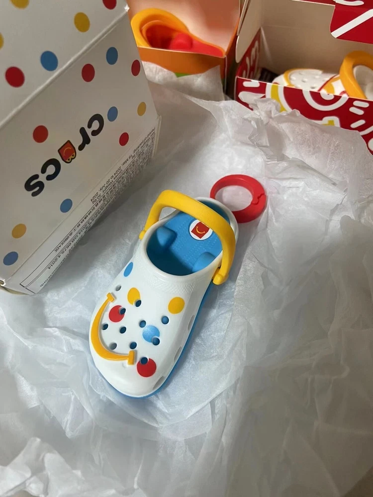 2024 McDonald's Mini Crocs Keychain Happy Meal Toys Completed Set