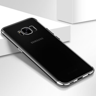 Handyhülle für Samsung Galaxy S8 Plus Schutzcase Backcover Bumper Etuis Silber