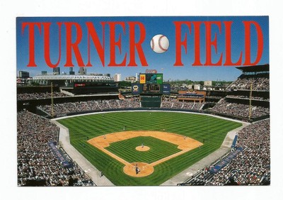 ATLANTA BRAVES TURNER FIELD STADIUM POSTCARD OVERHEAD