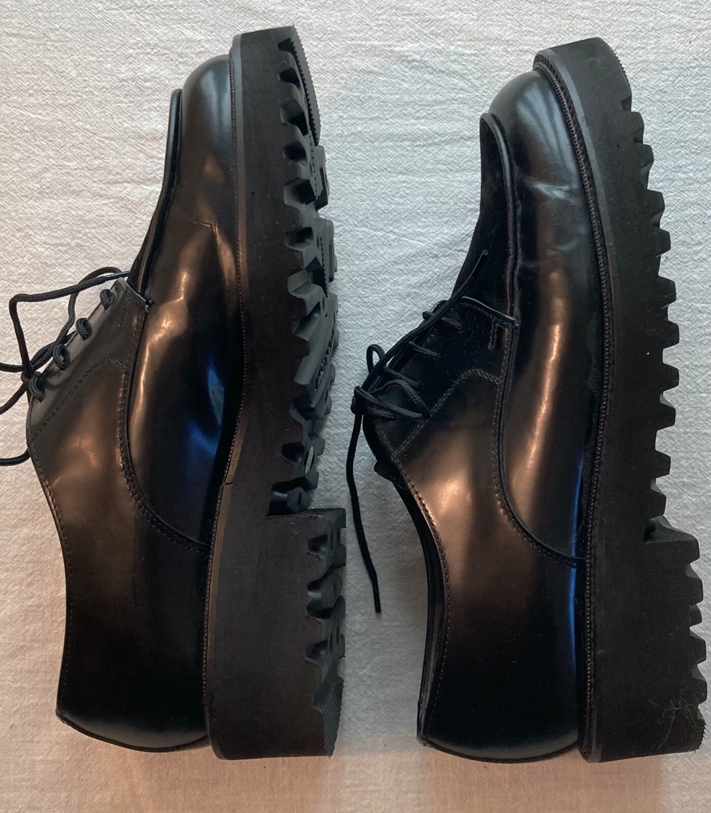 SAOLA Scarpe da passeggio leggere VNT Paul verdi in pelle nera taglia 6 5 suola Vibram