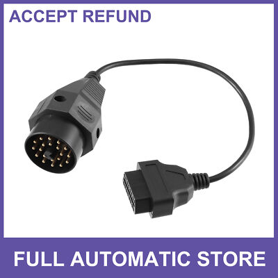 OBD 1 20-Pin to OBD2 16-Pin Diagnostic Tool Adapter Connector Cable for BMW E36