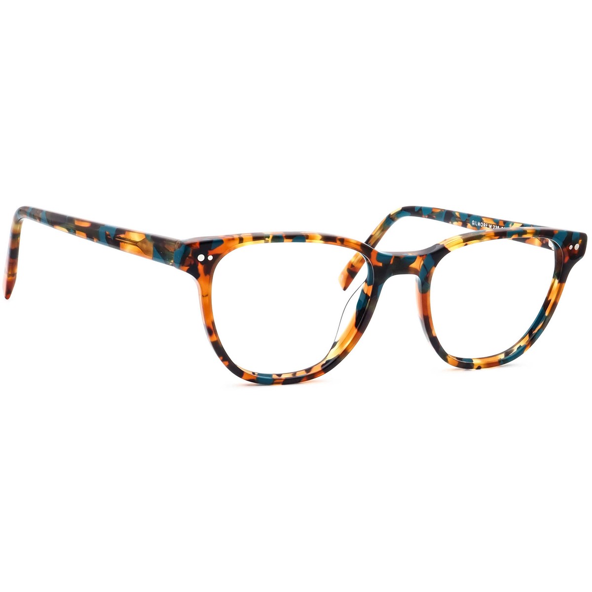 Warby Parker Leland Eyeglass Blue Tortoise  Shell Square Frames Only Chamberlain Eyeglasses in Amalfi Tortoise with Riesling  main image 2