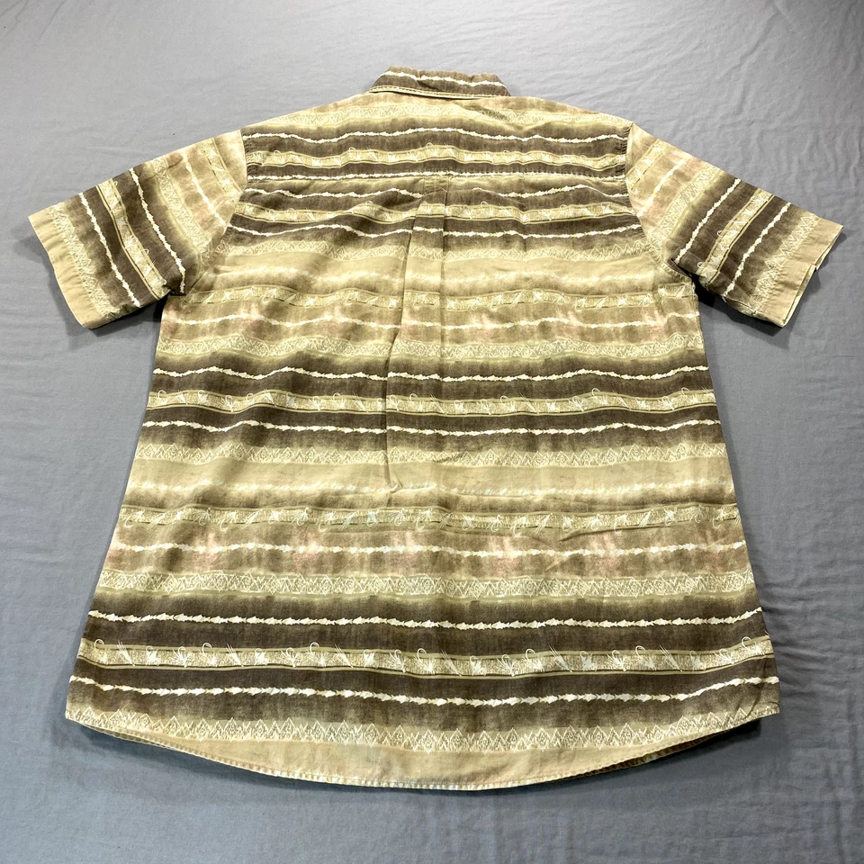 Camisa Woolrich DE COLECCIÓN Adulto Grande Marrón Pesca con Mosca Abotonada Campamento Años 90 Para Hombres Foto 2 de 4