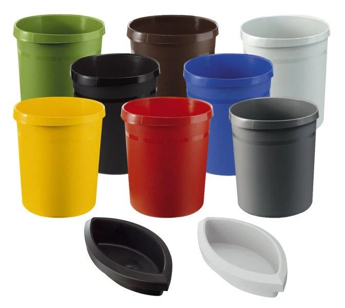 HAN Papierkorb Grip Abfallkorb Mülleimer extra stabil 18 Liter Farbe wählbar