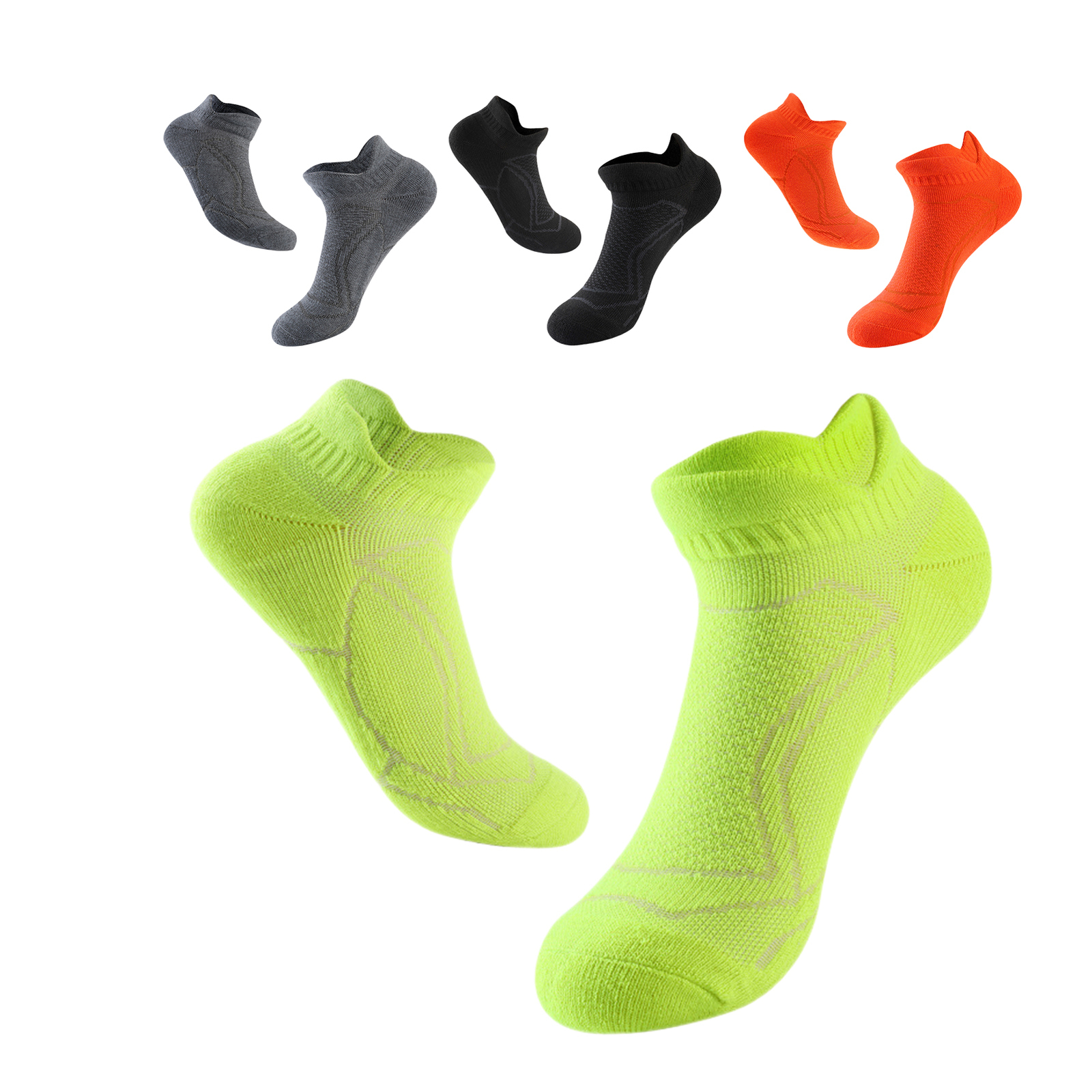 Anti-Blister Ankle Compression Socks Low-Cut Comfort Trainer Socks-image