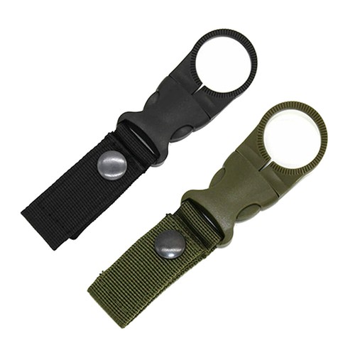 Taktische hängende Flasche Schnalle Clip Karabiner für Gürtel Wasserflasche Hakenhalter - Bild 21 von 23
