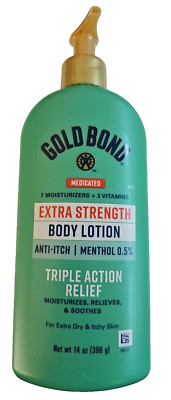 Gold Bond Medicated Extra Strength Body Lotion Anti-Itch - 14 Oz Triple Action