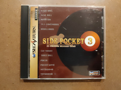 Side Pocket 3 Sega Saturn SS NTSC J JPN komplett mit Hülle und Handbuch