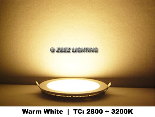 4X 18W 8-Inch Round Warm White Canless Recessed Lighting LED Ceiling Panel Light - Picture 6 of 12