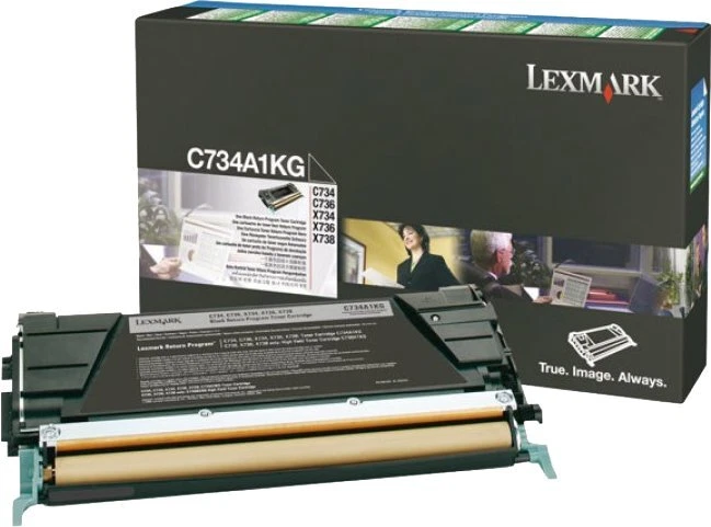 Toner Original Lexmark C734A1KG C734 C736 X734 X736 X738 Boîte Neutre - Photo 1/1