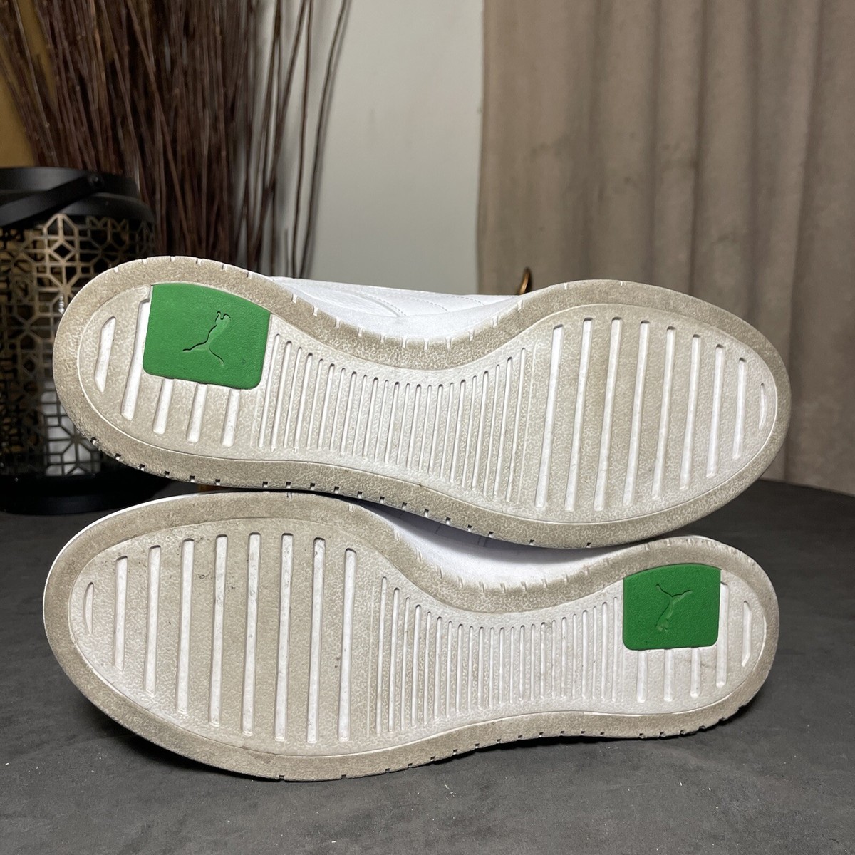 Puma Ca Pro Heritage Sneakers Shoes Casual White Green 375811-03 Mens Size 9 Puma Mens CA Pro Heritage 375811-01 White Green Running  main image 4