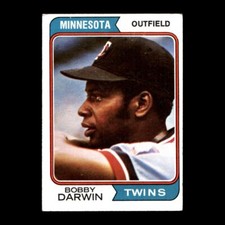 Bobby Darwin 1974 Topps Minnesota Twins #527 Nice! 2