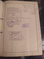 Collective travel document for 46 people Yugoslavia 1960