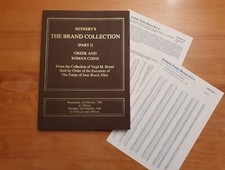 Sotheby's The brand collection Part 5 Greek and Roman coins auction catalogue 1984