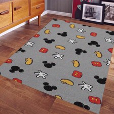 Mickey Mouse Pattern Rug Cartoon Print Soft Carpet for Home Decoration