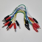 Test lead (19cm) 4mm banana plug to crocodile clip connector