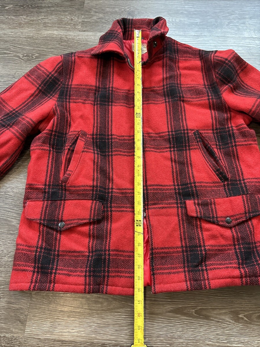 Vintage 1950s Mens Foremost Hunting Jacket XL Red Black Vintage 1950s Mens Foremost Hunting Jacket XL Red Black