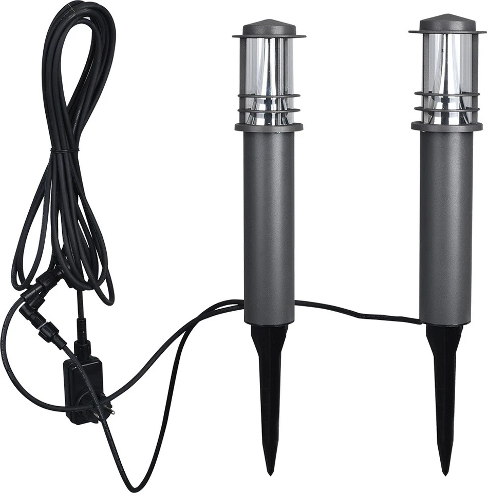 MeLiTec 2er Set LED Gartenleuchten GL13 anthrazit gepulvert - Bild 3 von 4