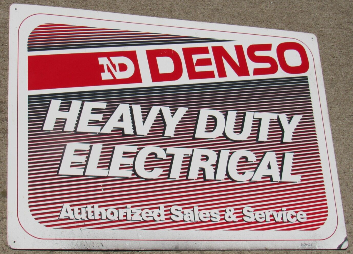 Denso Heavy Duty Electrical Sales & Service Metal Sign 28” x 20