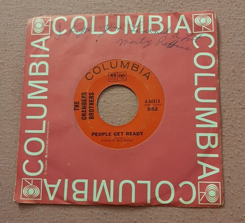 The Chambers Brothers 45 Time Has Come Today / People Get Ready Columbia 4-44414