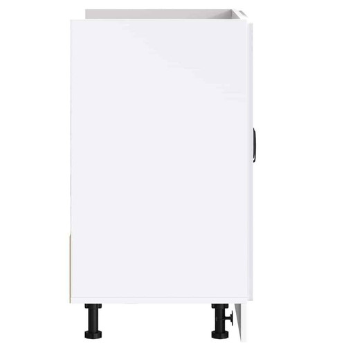 vidaXL Sink Base Cabinet Kalmar White 80x46x81.5 cm Engineered Wood BMG - Picture 6 of 10