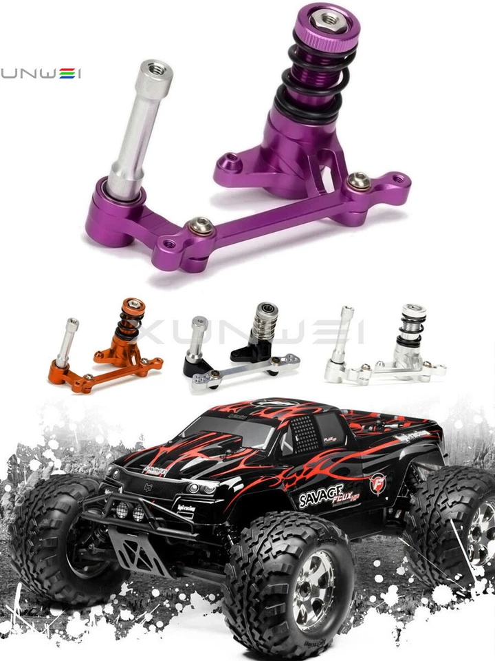 Steering Crank Assembly 85058 RC 1/8th HPI SAVAGE Flux HP XL X 4.6 5.9 21 25 SS - Image 4 of 4