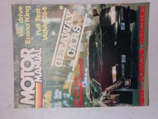 MOTOR MANUAL MAGAZINE August 1981 No. 471 Lamborghini Countach S Ford LTD