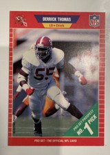 Derrick Thomas 1989 Pro Set Rookie Card #498 - Kansas City Chiefs