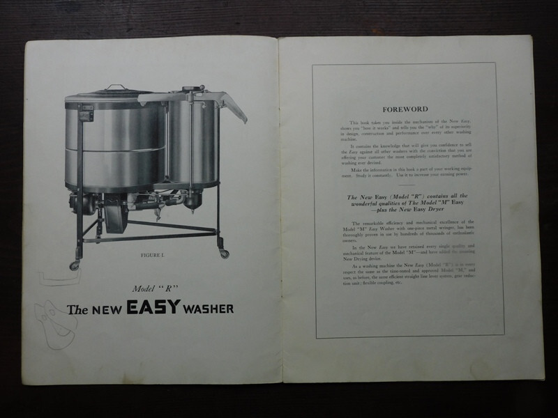 Vintage SYRACUSE WASHING MACHINE EASY WASHER MODEL "R" SALESMAN GUIDE