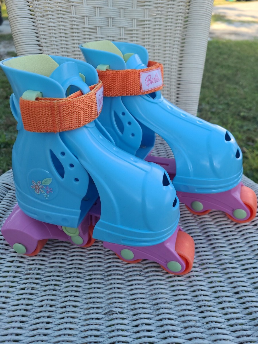 Retro 2000s Fisher Price Barbie Inline Roller Skates Child