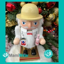 Puerto Rican Boricua Nutcracker with Pandereta Coqui + Christmas Sticker